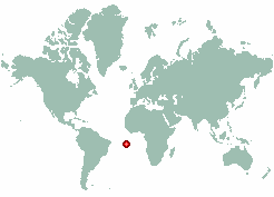Airport RAF Ascension Island in world map
