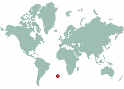 Tristan da Cunha in world map